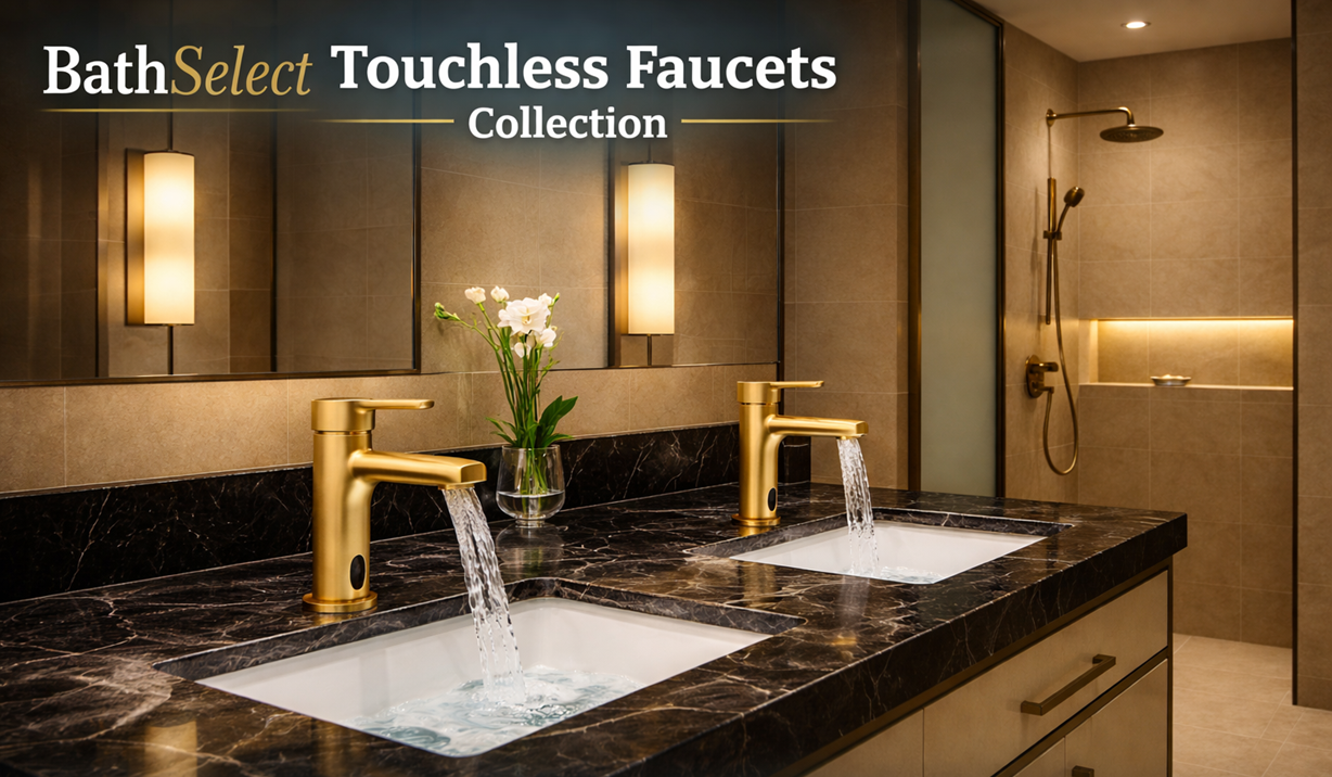 BathSelect Touchless Faucets Collection with advanced sensor technology